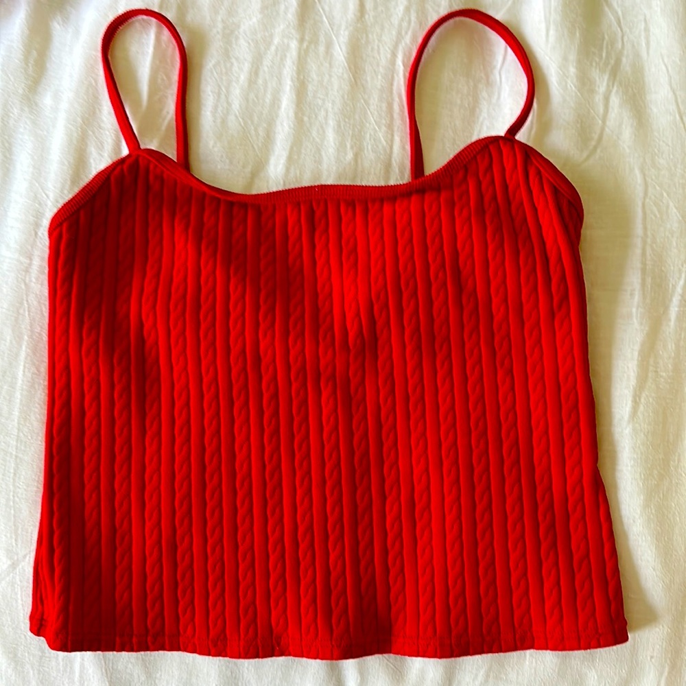 Knit Cropped Tank Top